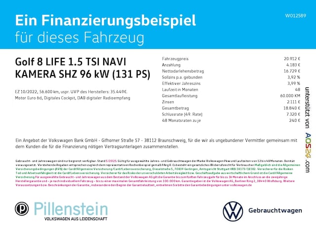 Volkswagen Golf 1.5 TSI Life
