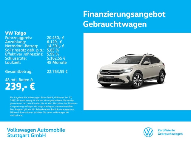 Volkswagen Taigo 1.0 TSI Life