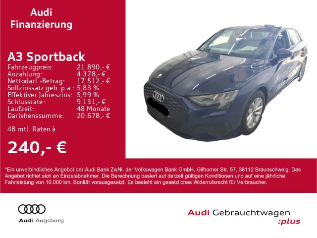 Audi A3 30 TFSI Sportback