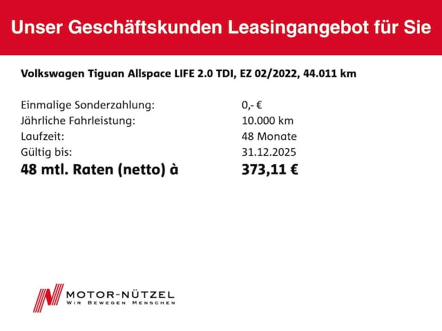 Volkswagen Tiguan 2.0 TDI Allspace DSG Life