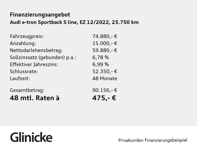 Audi e-tron S Matrix Panorama Garantie B&O