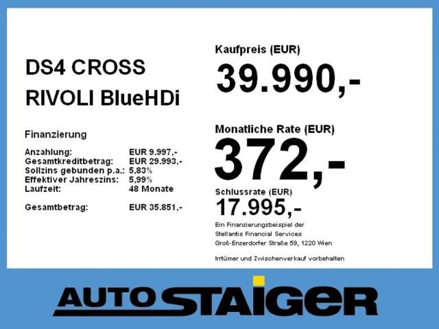 DS DS 4 Crossback BlueHDi Crossback