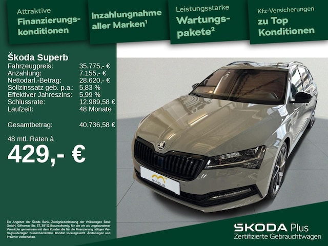 Skoda Superb 2.0 TSI Combi Sportline