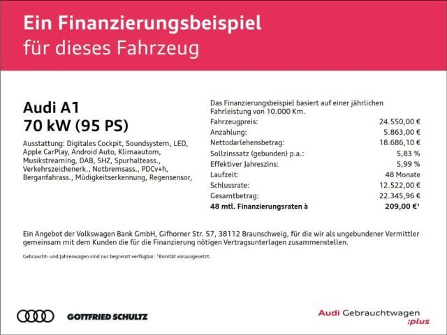 Audi A1 25 TFSI Sportback