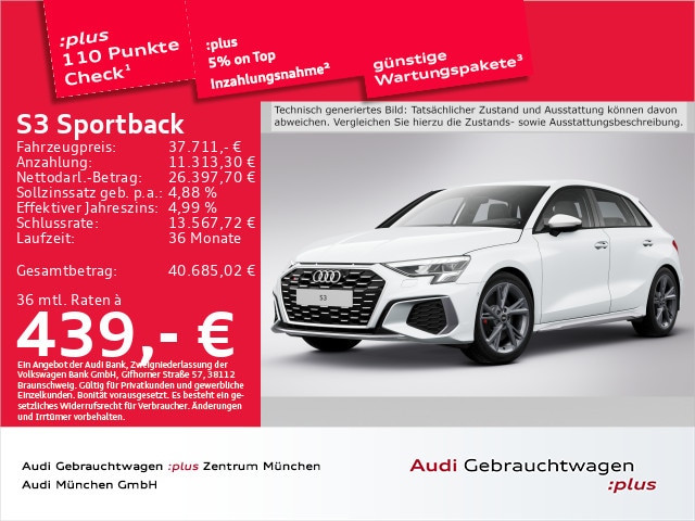 Audi S3 Quattro S-Tronic Sportback
