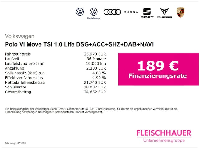 Volkswagen Polo DSG Life Move