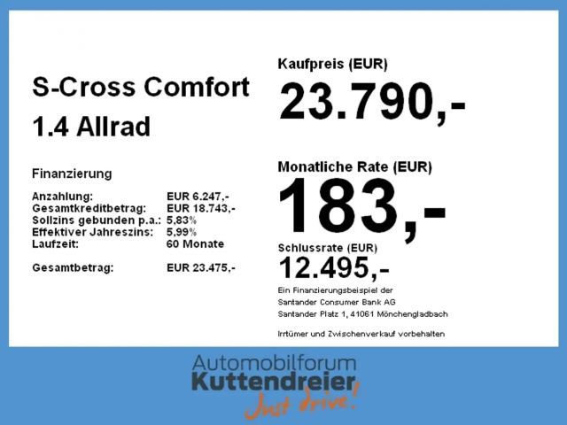 Suzuki S-Cross Comfort 1.4 Allrad Schalter Tempomat