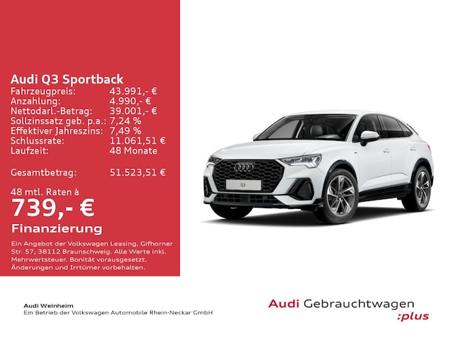 Audi Q3 35 TFSI S-Line S-Tronic Sportback