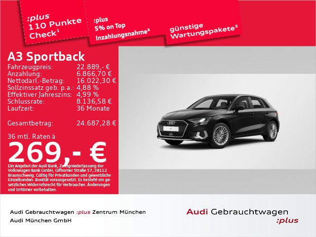 Audi A3 30 TFSI Sportback