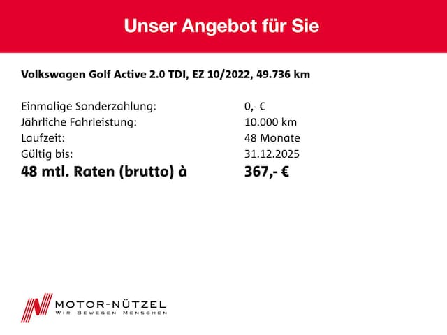 Volkswagen Golf 2.0 TDI DSG Golf VIII