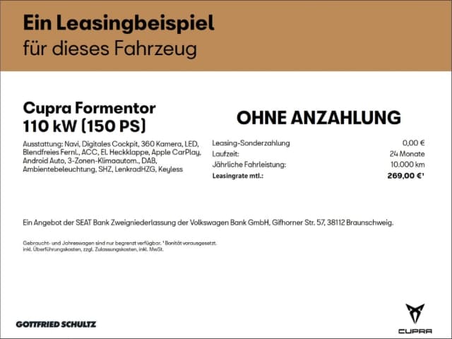 Cupra Formentor 1.5 TSI DSG