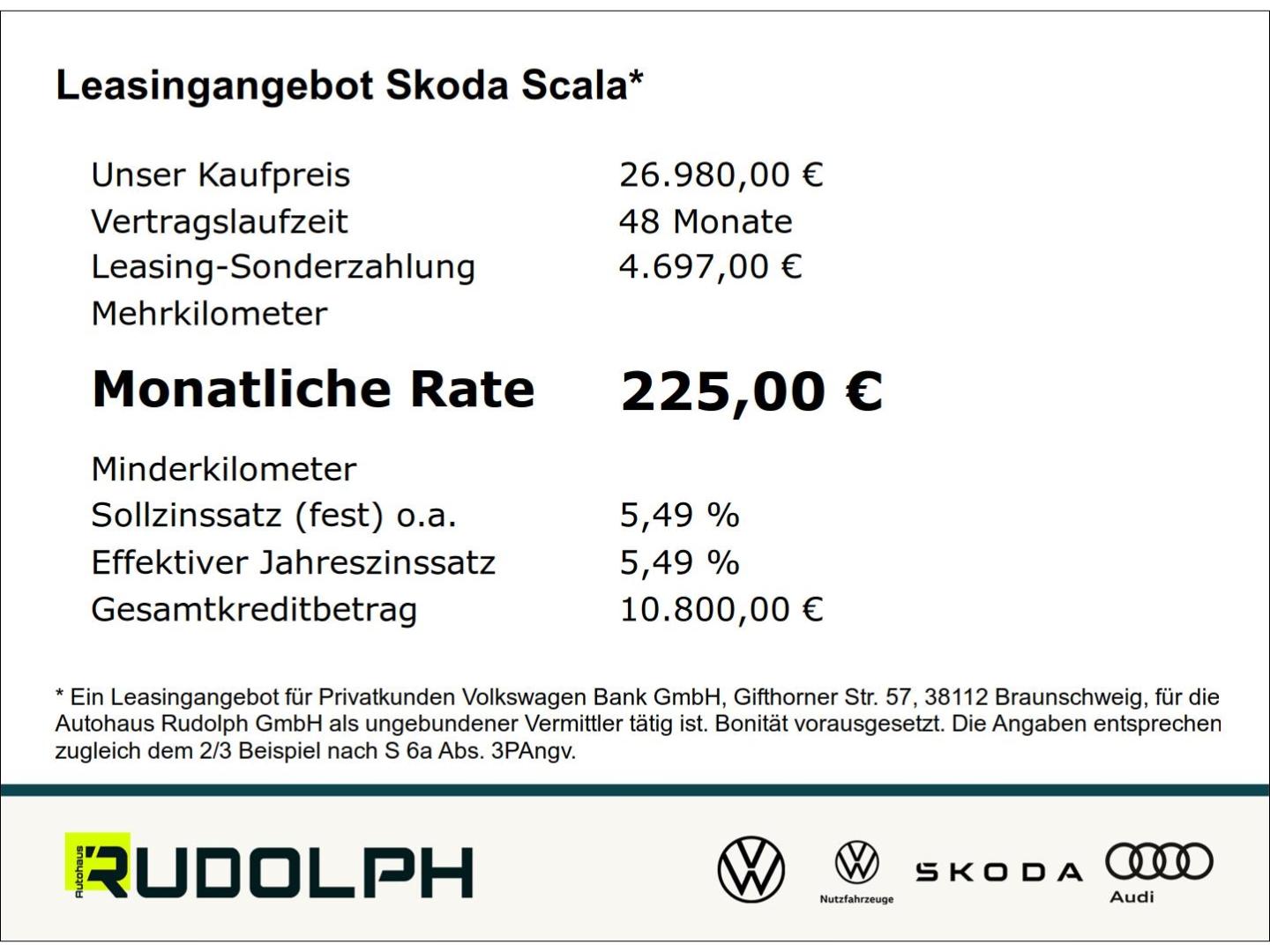 Skoda Scala 1.0 TSI Tour