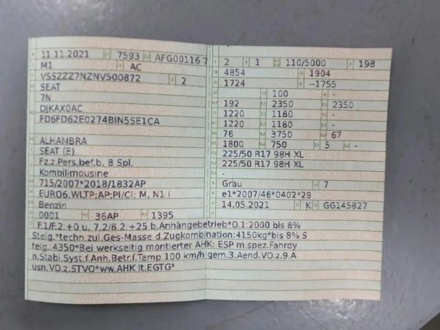 Seat Alhambra 1.4 TSI DSG