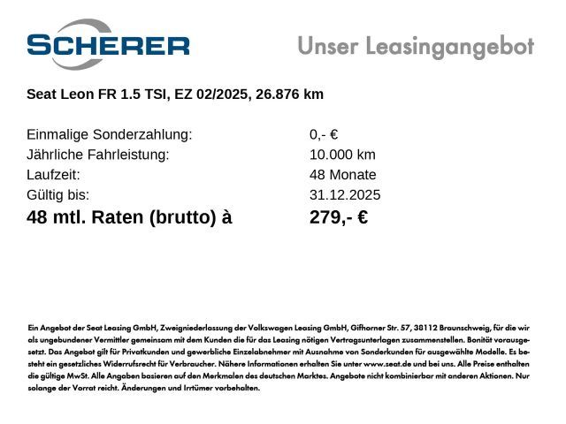 Seat Leon 1.5 TSI FR-lijn Sportstourer