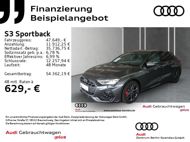 Audi S3 Quattro S-Tronic Sportback