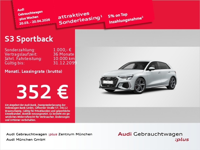 Audi S3 Quattro S-Tronic Sportback