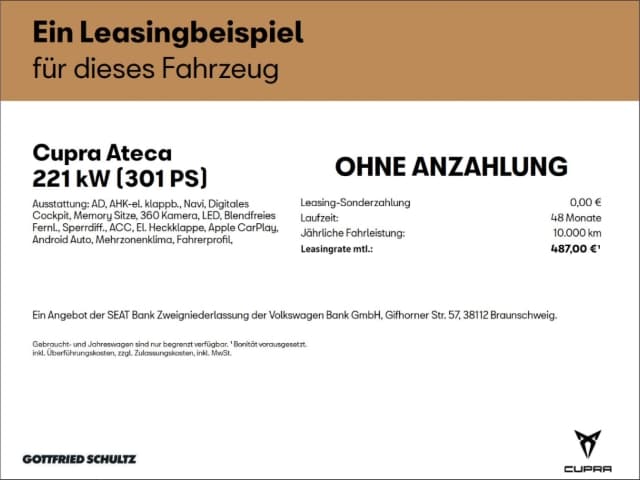 Cupra Ateca 2.0 TSI 4Drive VZ