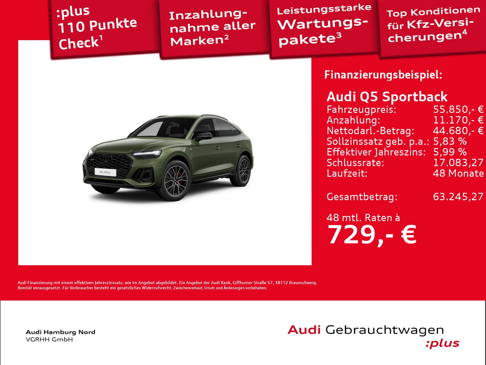 Audi Q5 Hybride Quattro S-Line Sportback