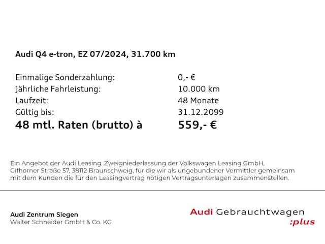 Audi Q4 e-tron Quattro