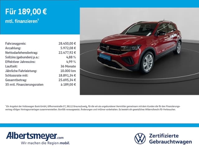 Volkswagen T-Cross 1.0 TSI DSG