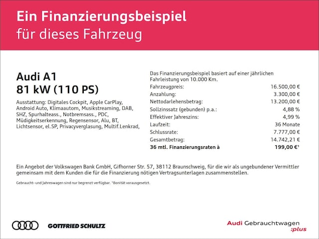Audi A1 30 TFSI Sportback