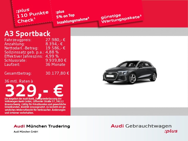 Audi A3 35 TDI S-Tronic Sportback