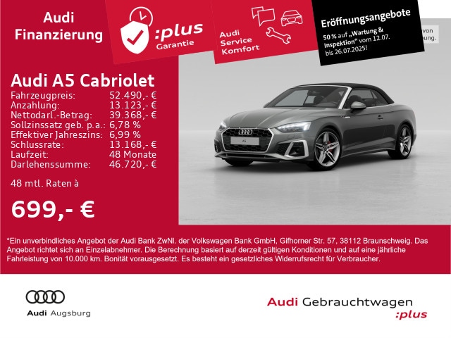 Audi A5 40 TFSI Cabriolet S-Line S-Tronic