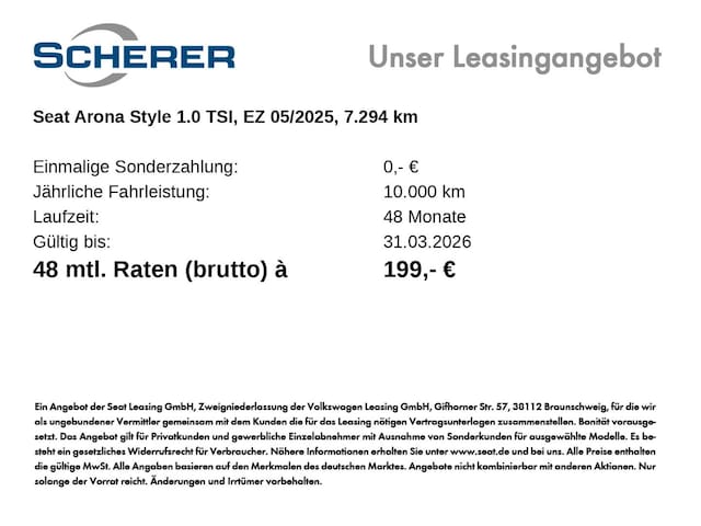 Seat Arona 1.0 TSI Style