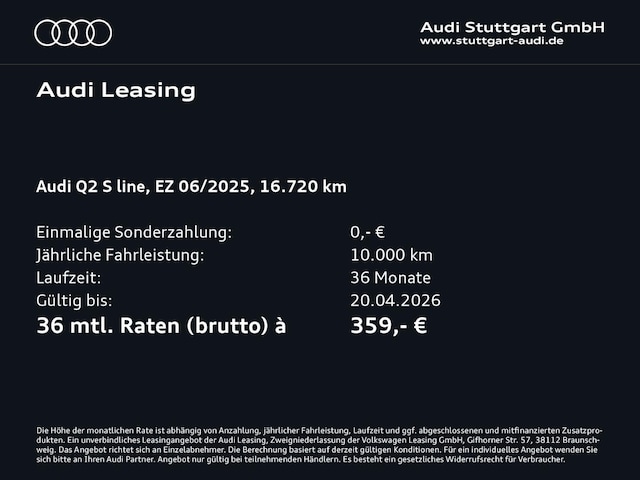 Audi Q2 35 TFSI S-Line S-Tronic