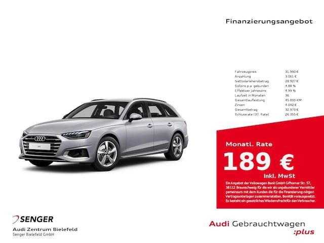 Audi A4 30 TDI Avant S-Tronic