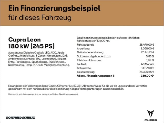 Cupra Leon 2.0 TSI DSG Sportstourer