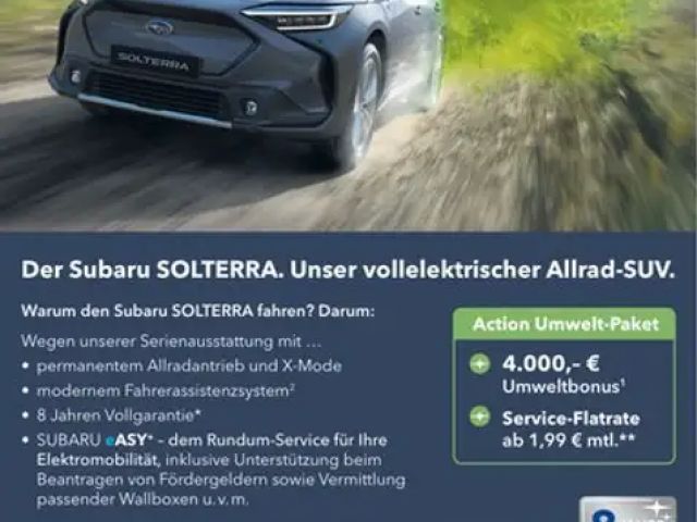 Subaru Solterra PlatinumPlus -Aktionspreis-