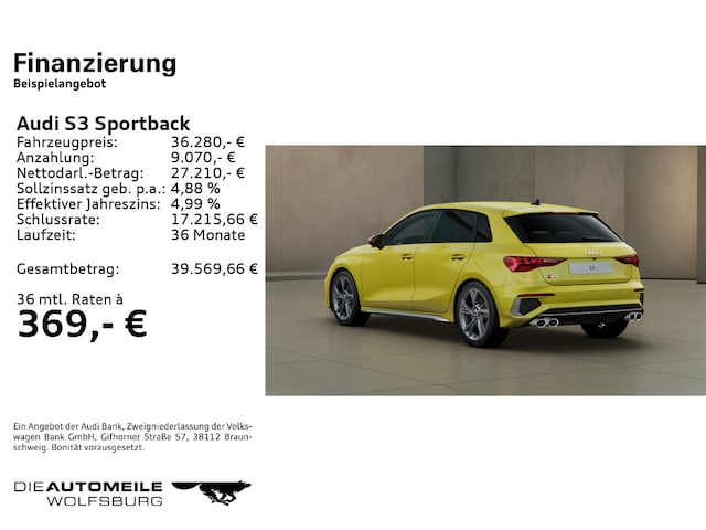 Audi S3 Quattro S-Tronic Sportback