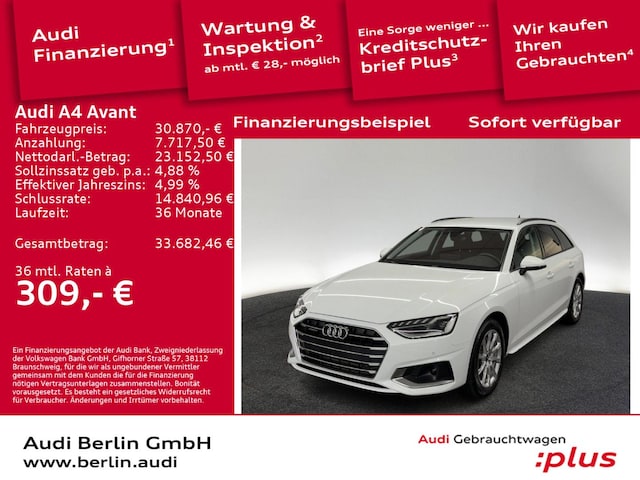 Audi A4 40 TFSI Avant Quattro S-Tronic
