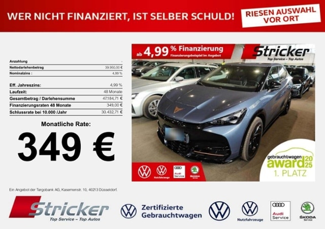 Cupra Tavascan 250/77 349,-ohne Anzahlung Pano Wärmepumpe