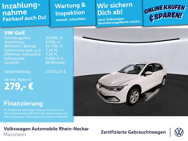 Volkswagen Golf 1.5 TSI Golf VIII Life