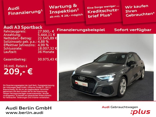 Audi A3 35 TFSI S-Tronic Sportback
