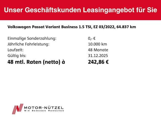 Volkswagen Passat 1.5 TSI Business Variant