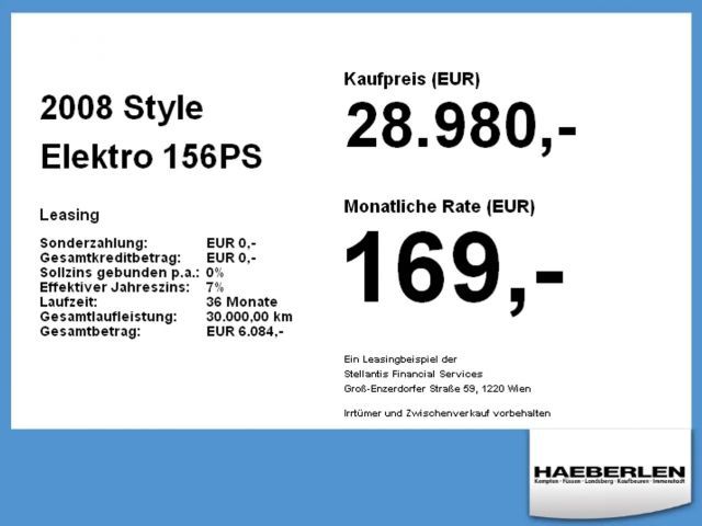 Peugeot E-2008 Style