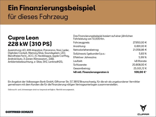 Cupra Leon 2.0 TSI DSG ST Sportstourer VZ