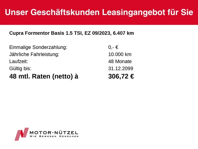 Cupra Formentor 1.5 TSI DSG