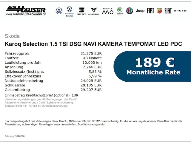 Skoda Karoq 1.5 TSI Selection