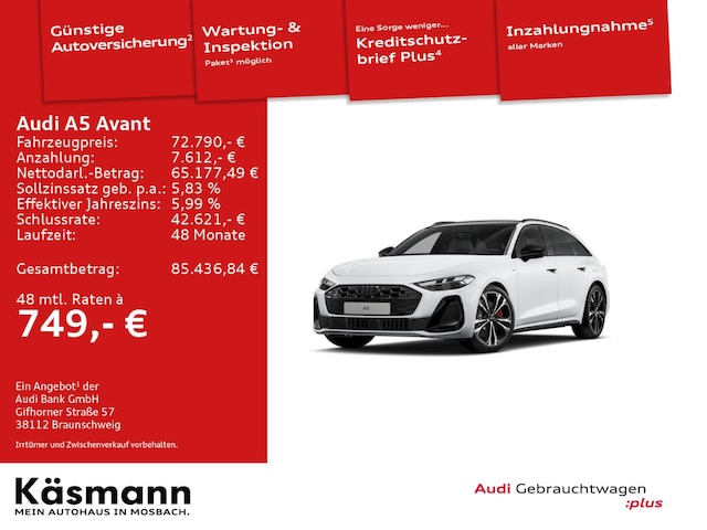 Audi A5 Avant Hybride Quattro S-Tronic