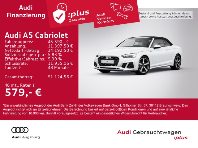 Audi A5 35 TFSI Cabriolet S-Line S-Tronic