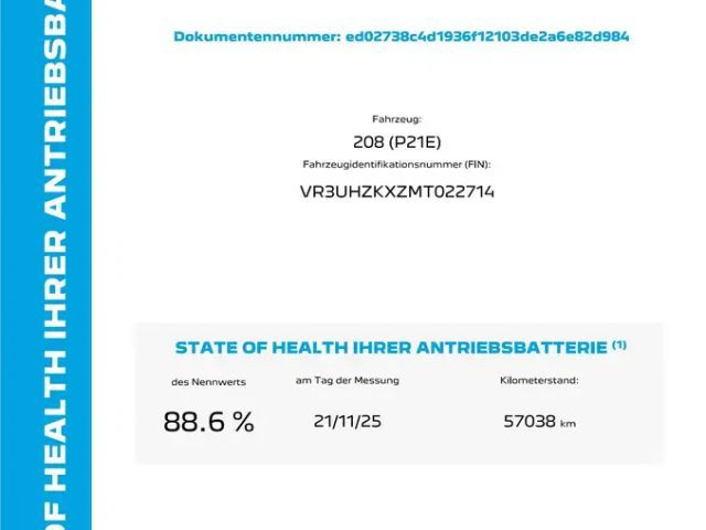 Peugeot E-208 Allure Pack