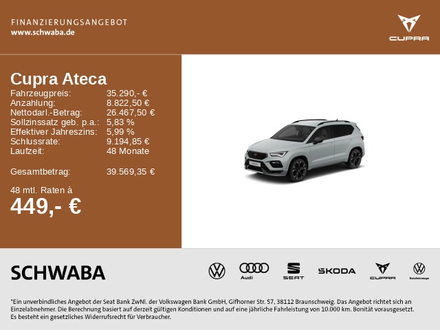 Cupra Ateca 2.0 TSI 4Drive DSG