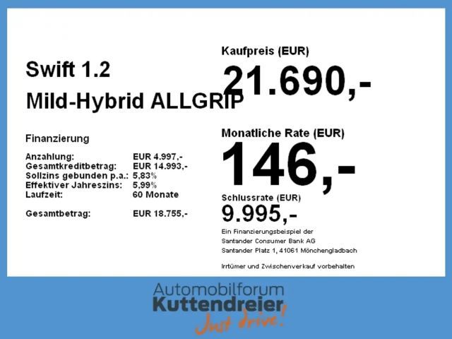 Suzuki Swift AllGrip Comfort Hybrid