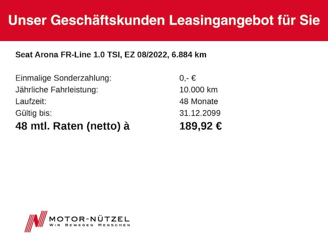 Seat Arona 1.0 TSI FR-lijn
