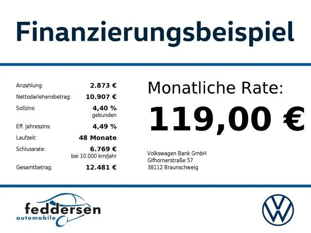 Volkswagen up! 1.0 GRA PDC Sitzheizung Rückfahrkamera KLIMA