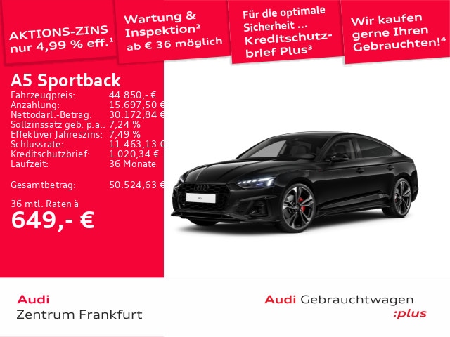 Audi A5 40 TFSI S-Line S-Tronic Sportback